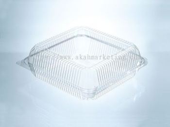 L300 OPS Bakery Cake Square Plastic Container 