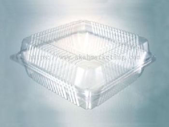 L500 OPS Bakery Cake Square Plastic Container 