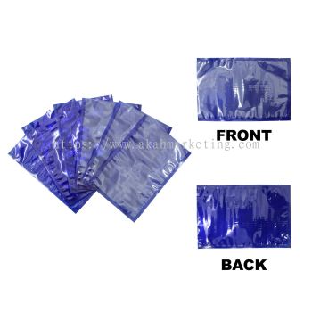 145x205mm BLUE Vacuum Plastic Bag / Smooth Surface Nylon + PE Plastic Bag