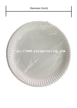 7" Disposable Plain Paper Plate / Catering Party Paper Plate