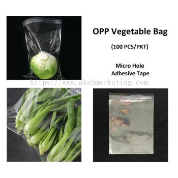 (115mm x 190mm + 40mm) Vegetable Bag / Packaging Plastic Bag with Micro Hole