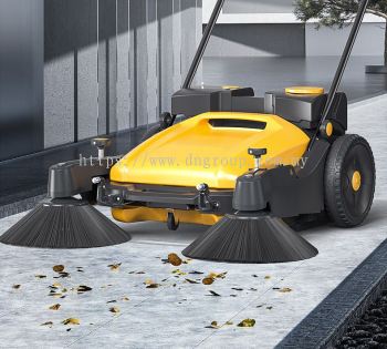 DNU90 Hand-Push Double-Brush Floor Sweeper