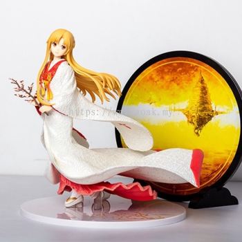 Sword Art Online Alicization Asuna Pure White Dress Anime Figure 亚丝娜白无垢手办刀剑神域结城明日奈 美少女动漫二次元模型摆件