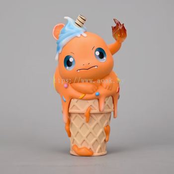 Pokemon Charmander Ice Cream Cone Cute Model Figure Toys