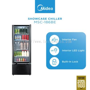 Midea Tempered Glass Showcase Chiller With Interior Led Light
