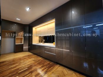 4G Glass Door Kitchen Cabinet