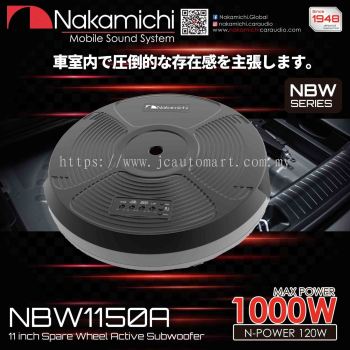 Nakamichi NBW1100A 11″ Spare Wheel Active Subwoofer 