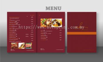 Custom Printed Full Colour Menu