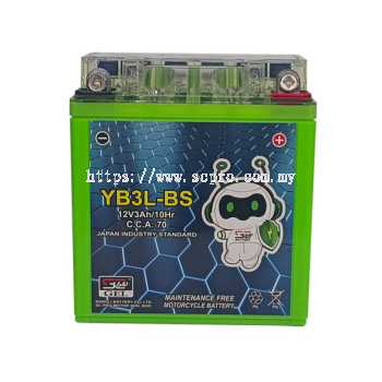YB3L-BS Gel  - Bateri KRISS/DINAMIK 125/RC80/RC100/Y125Z/RXZ/Y80/Y100
