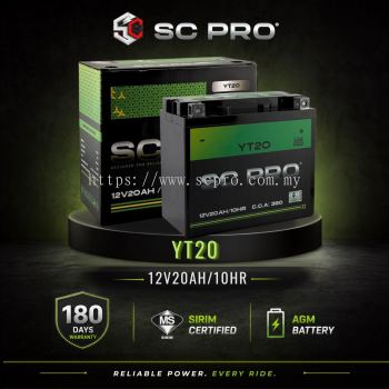 YT20-4 SC PRO - Batero Honda GOLD WING GL 1800/HARLEY DAVIDSON CVO FLST