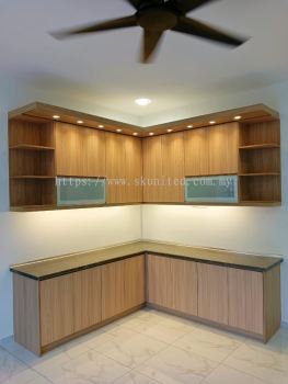 KABINET DAPUR PAPAN MELAMIN | DAPUR DI BUKIT TINGGI | BANDAR BOTANIC | KAMPUNG JAWA