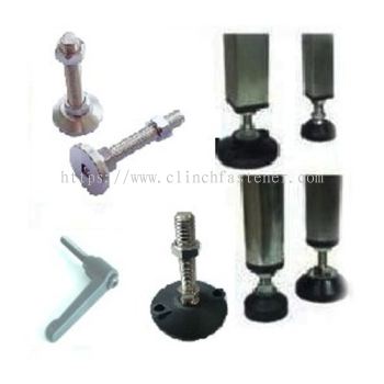 Leveling Glide_Adjustable Foot, Lever Screw_Handle