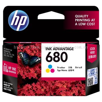 HP 680 Tri-Color Original /Black Original Ink Advantage Cartridge 