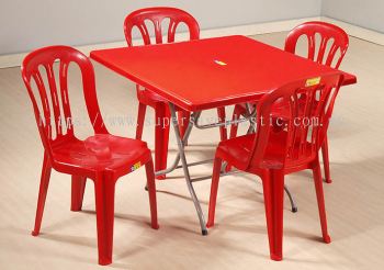 Plastic Table and Chair