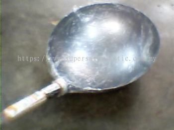 14'DEEP SHAPE STEEL CALDRON(WOOD HANDLE)