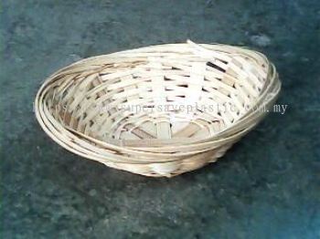 5 INCH BAMBOO OVAL BASKET
