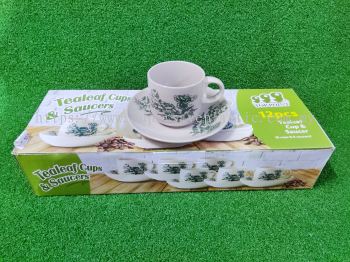 1436 CUP &SAUCER (6SET)