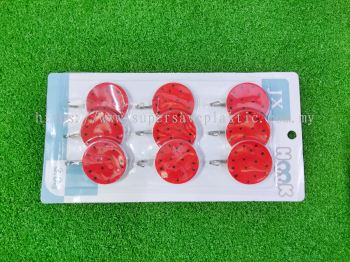 9PCS CLOTH HOOK APPLE