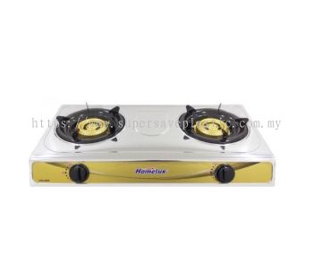 HDS-8080 S/S DOUBLE BURNER GAS STOVE