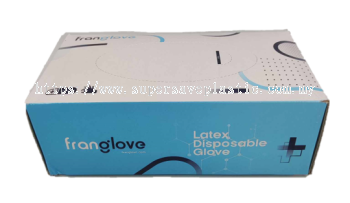 FRANGLOVE LATEX DISPOSABLE GLOVE (100pcs)