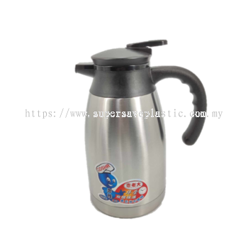 1.6L Stainless Steel Vacuum Thermos Flask Hot Water Jug/ Termos Air Panas