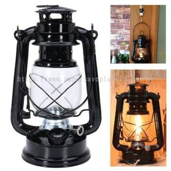 Vintage Portable Kerosene Lamp /Lampu Pelita Minyak Tanah/Metal Iron Camping Kerosene Lamp (24cm)
