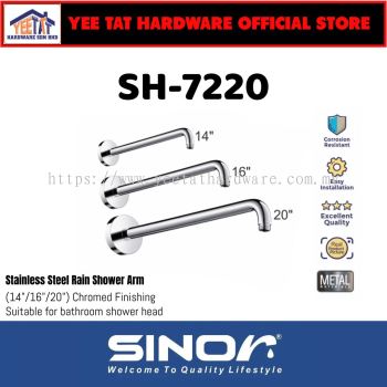 [ SINOR ] SH-7220 STAINLESS STEEL BATHROOM SHOWER ARM