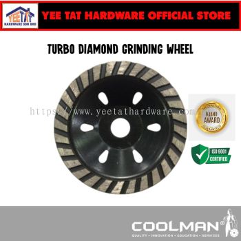 [ COOLMAN� ] CWT88 DIAMOND GRINDING WHEEL 4"/100mm