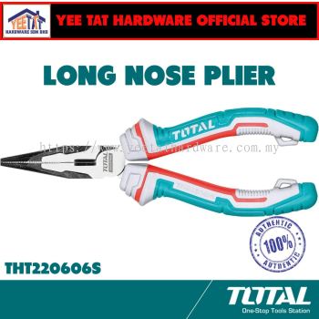 [ TOTAL ] THT220606S High Leverage Long Nose Pliers 160mm (6")