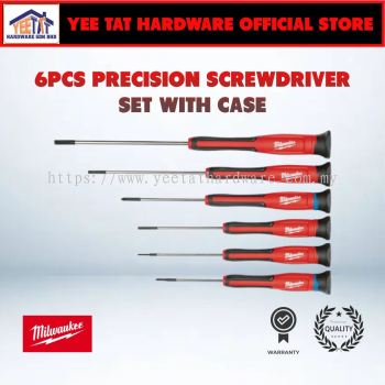 [ MILWAUKEE ] 48-22-2606 6PCS Precision Screwdriver Set w/ Case