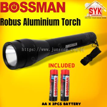 SYK Bossman LED Robust Aluminium Torch Light Super Bright Waterproof Outdoor Torch Light Lampu Suluh Terang