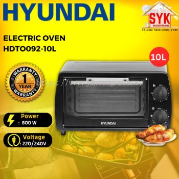 SYK Hyundai HDTO092-10L Electric Oven Kitchen Appliances Baking Toaster Bread Fast Cooking Ketuhar Elektrik 10L