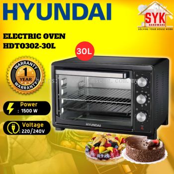 SYK Hyundai HDTO302-30L Electric Oven Kitchen Appliances Baking Toaster Bread Fast Cooking Ketuhar Elektrik 30L