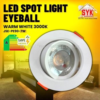 SYK Downlight 7W Eyeball Light Down Light Led Spot Light Ceiling Light Lampu Downlight Led Siling Syiling Bulat Eyeball