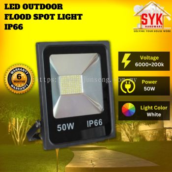 SYK IP66 LED Flood Spot Light White Waterproof Celling Garden Road Outdoor Lighting Lampu Sorotan 50Watt