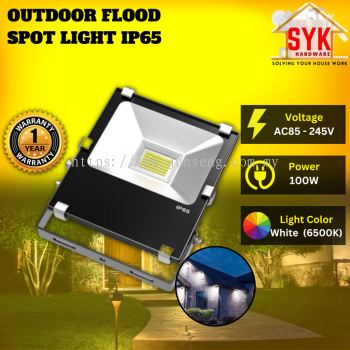 SYK IP65 LED Flood Spot Light White Waterproof Celling Garden Road Outdoor Lighting Lampu Sorotan 100W