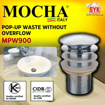 SYK Mocha MPW900 1Pcs Stainless Steel Pop Up Waste Without Overflow Sink Basin Waste Bathroom Accessories