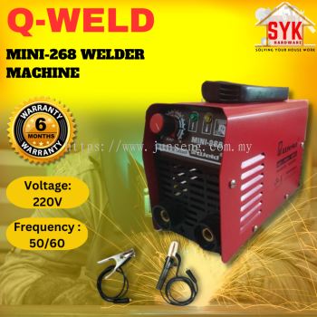 SYK Q-Weld Mini-268 DC MMA Inverter Electric Welding Machine Metal Steel Welding Mesin Welder Elektrik Kimpalan