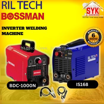 SYK Bossman Ril Tech IS168 BDC-1000N Inverter Welding Machine Welding Set Mesin Welder Elektrik Kimpalan