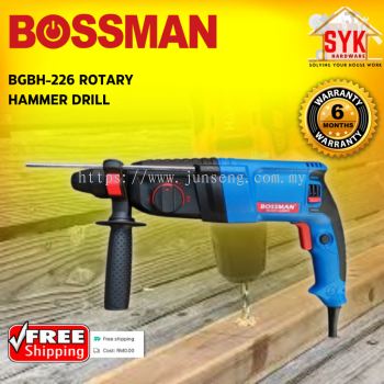 SYK BOSSMAN Rotary Hammer Drill BGBH-226 900W 3 Mode Gerudi Tukul Putar Peralatan Kuasa Drill