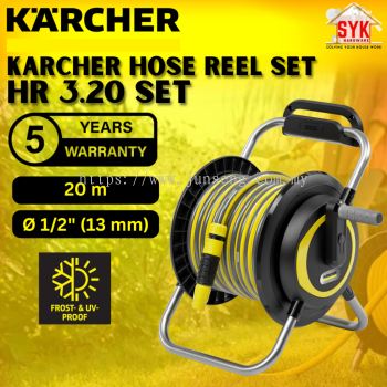 SYK Karcher Hose Reel Set HR 3.20 Set Water Garden Roller Hose Pipe With Hose Reel Wall Mount Heavy Duty Getah Paip