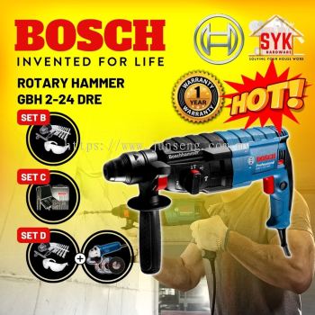 SYK BOSCH GBH 2-24 DRE GBH2-24DRE GBH 2-24DRE Rotary Hammer Drill Power Tools Electric Drill Mesin Drill