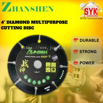 SYK ZhanShen 4 Inch Diamond Multipurpose Cutting Metal Wood Disc Blade Mata Pemotong Kayu Besi Aluminum