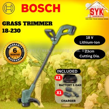 SYK Bosch 18-230 Cordless Easy Grass Cutter Trimmer Battery Gardening Tools Mesin Potong Rumput 06008C1A70