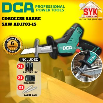 SYK DCA ADJF03-15 Cordless Sabre Saw Reciprocating Machine Cutter Wood Metal Saw Mesin Gergaji Kayu Besi Free Gift