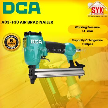 SYK DCA A03-F30 Air Brad Nailer Stapler Gun Pneumatic Nailer Sofa Wood Nailer Gun Mesin Pemaku Kayu Udara