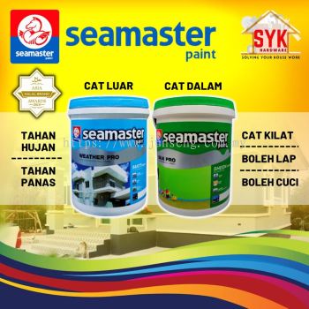 SYK Seamaster 1L 5L Weather Pro7900 Silk Pro7500 Acrylic Exterior Paint Interior Paint Wall Painting Cat Luar Cat Dalam