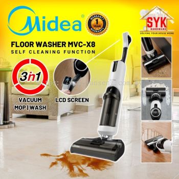 SYK Midea Vacuum Cleaner MVC-X8 X6 Floor Washer Handheld Vacuum Mop Vacum Rumah Vakum Cleaner Stick
