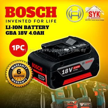 SYK BOSCH Battery 18V 4.0AH 18V4.0AH Lithium Ion Battery Rechargeable Battery Power Tools Bateri Cas Semula-1600A00163