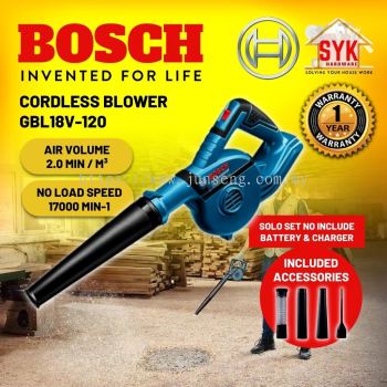 SYK Bosch GBL18V-120 GBL 18V-120 Cordless Blower Electric Air Blower Vacuum Leaf Blower Blower Angin - 06019F51L0
